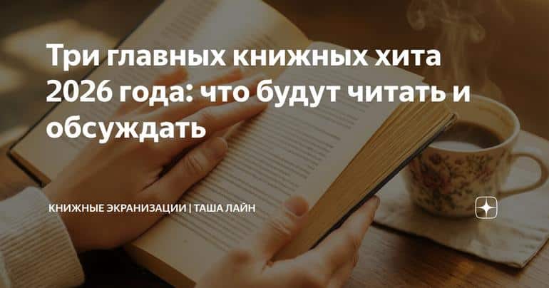 Три главных книжных хита 2026 года: что будут читать и обсуждать